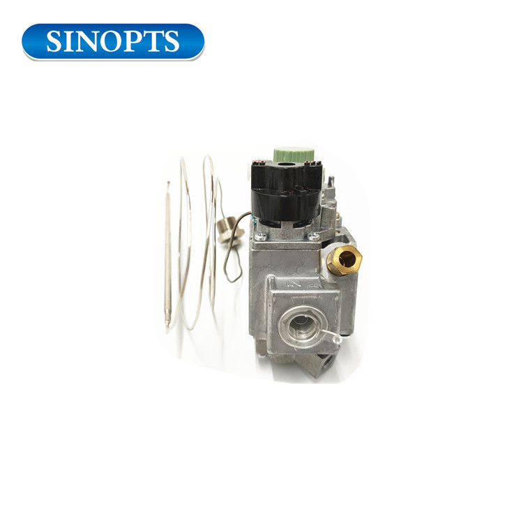 Válvula de detección de temperatura de gas Válvula de control de gas del termostato de freidora de 120-200 grados con termopar